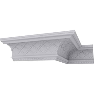 SAMPLE - 9 in. x 12 in. x 7-3/4 in. Polyurethane Brightton Crown Moulding
