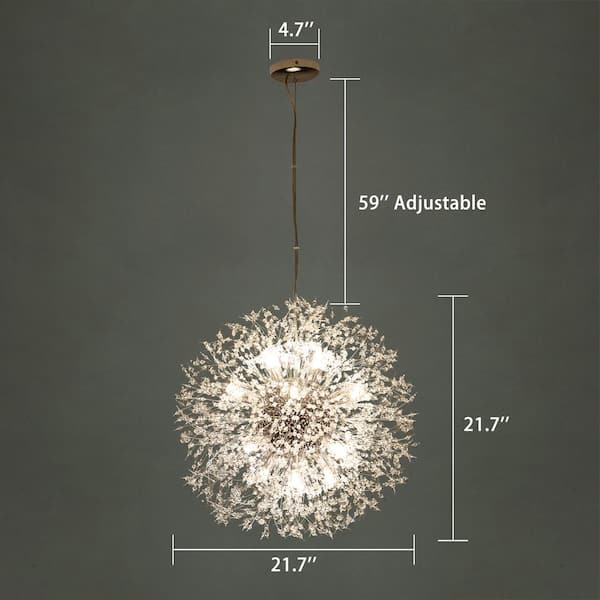 EDISLIVE Calzada Decor 16-Light Chrome Dandelion Firework