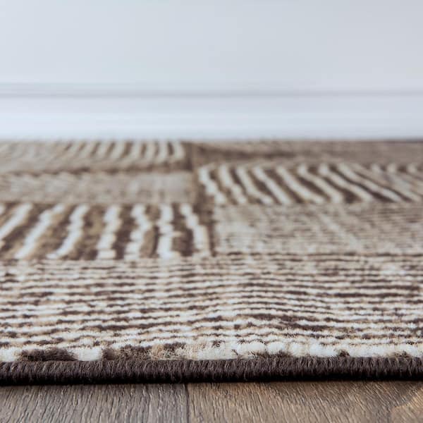 Milan 7 ft. 10 in. X 10 ft. Brown Contemporary Bohemian Arch Area Rug