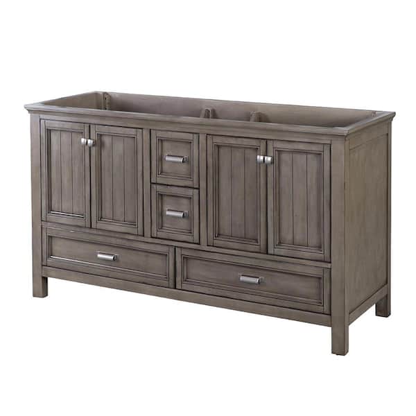 CRAFT + MAIN Brantley 60 in. x 21-1/2 in. D Bath Vanity Cabinet Only in Distressed Grey