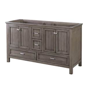 Brantley 60 in. x 21-1/2 in. D Bath Vanity Cabinet Only in Distressed Grey