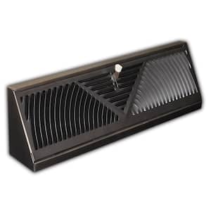 15 in. 3-Way Steel Baseboard Diffuser Supply in Oil Rubbed Bronze