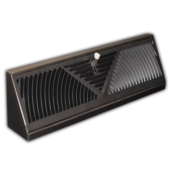 Everbilt 15 in. 3-Way Steel Baseboard Diffuser Supply in Oil Rubbed Bronze
