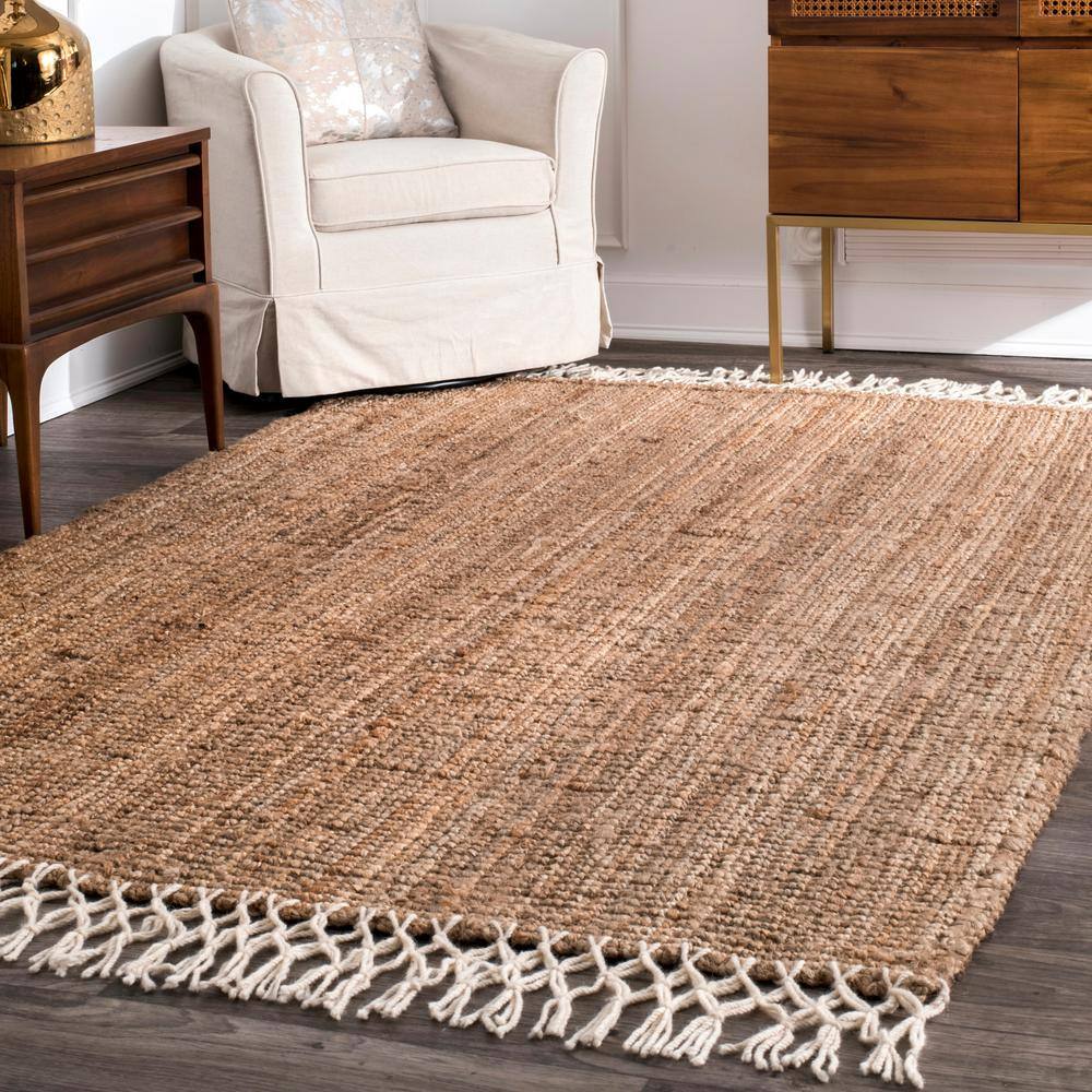 Handmade Bohemian Black Spot 10' x 14' Wool-Synthetic Rug