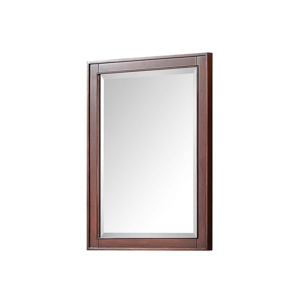 Madison Rectangular Tobacco Wood Vanity Mirror 24" x 32"