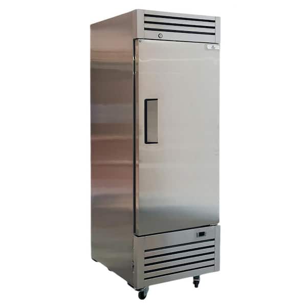 Cooler Depot 27.5 in. W 23 cu. ft. Commercial Upright Reach-in Refrigerator in Stainless Steel