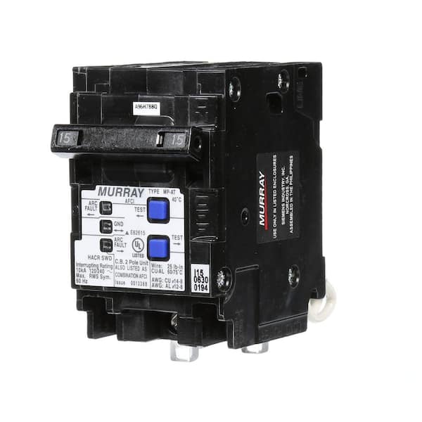 Murray 15 Amp Double-Pole Type MP-AT Combination AFCI Circuit Breaker