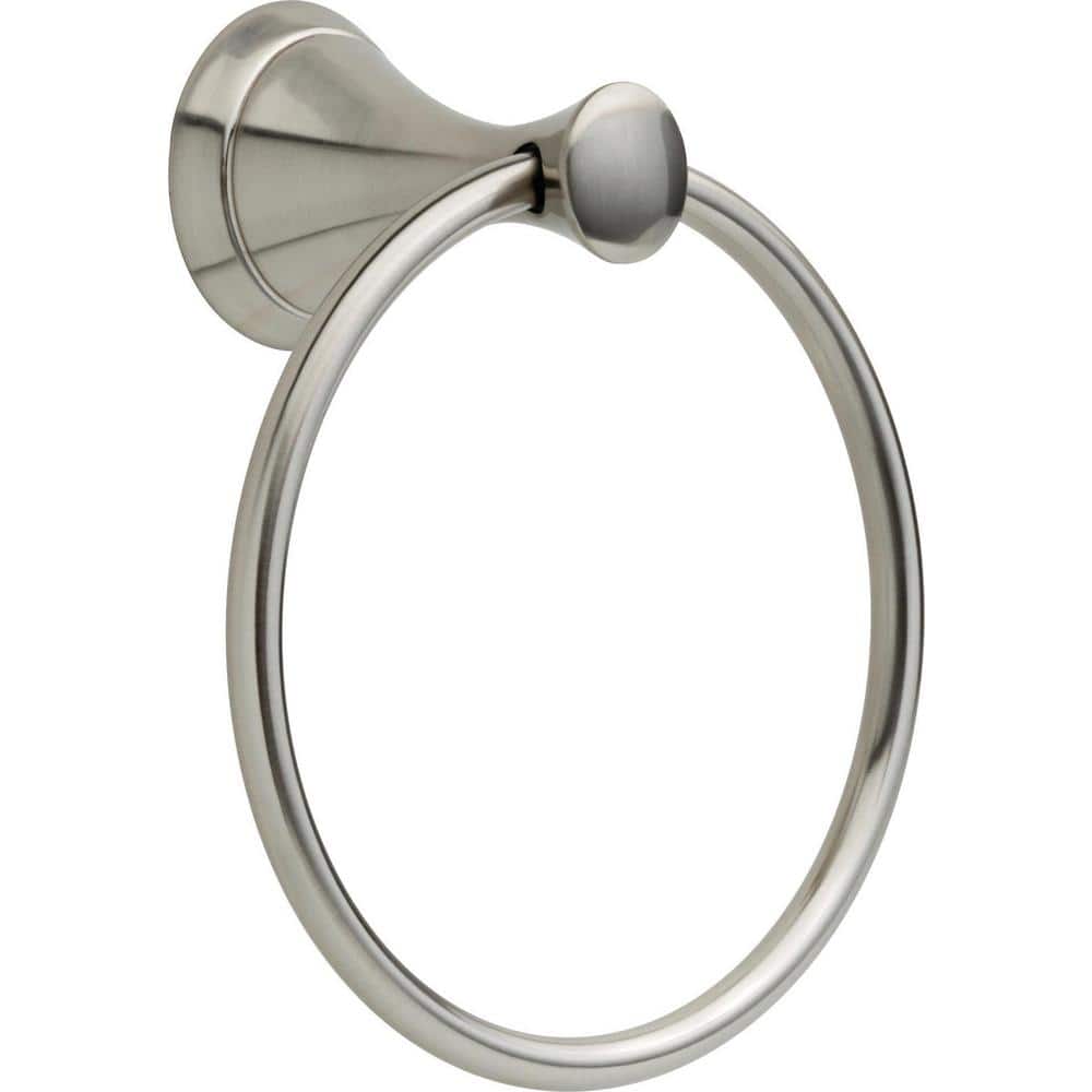 Delta Carlisle Towel Ring in Brushed Nickel 73946BN1 The Home Depot