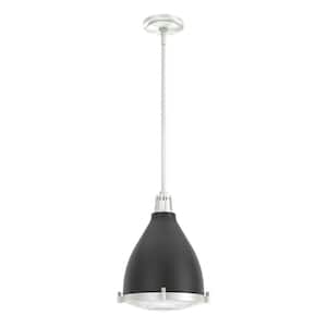 Bluff View 1 Light Matte Black Island Pendant Light with Metal Shade Dining Room Light