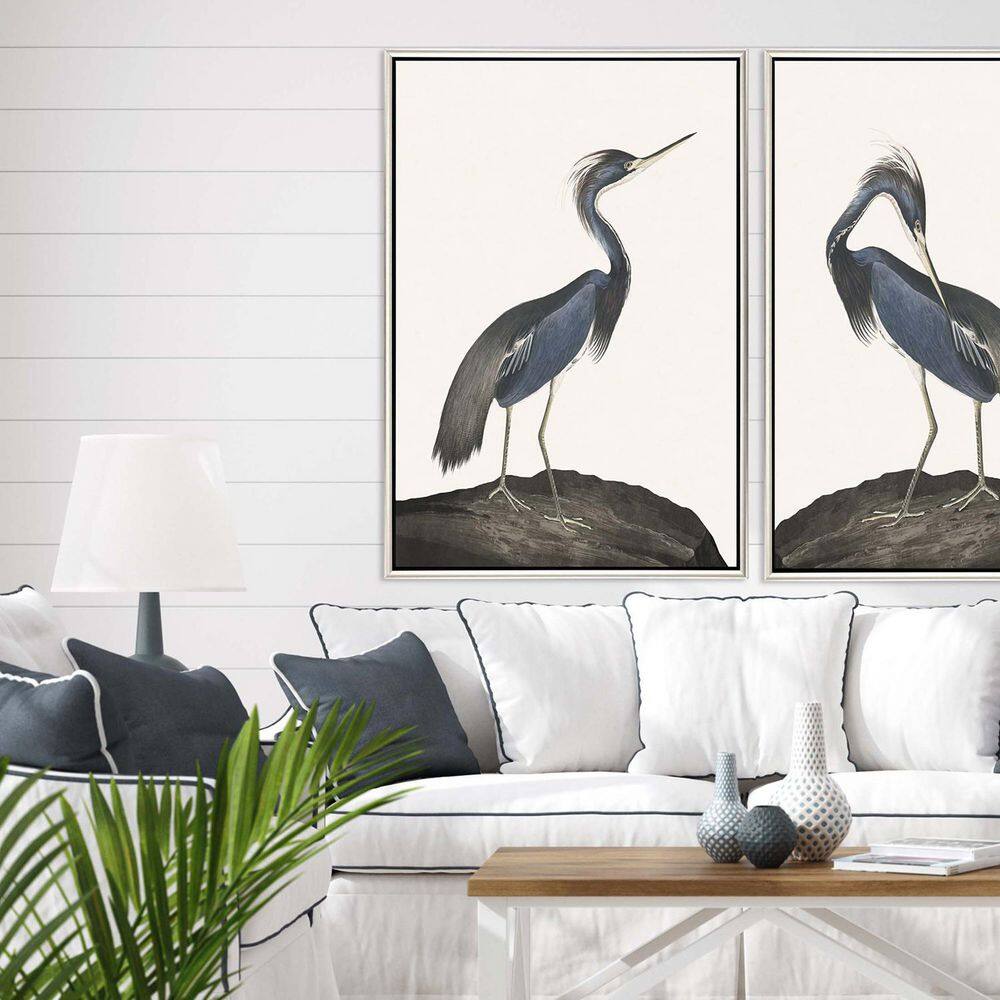 Great Heron by Audubon 1 Piece Framed Giclee Coastal Art Print 50 in. x 34 in. price history on PriceWatchPro