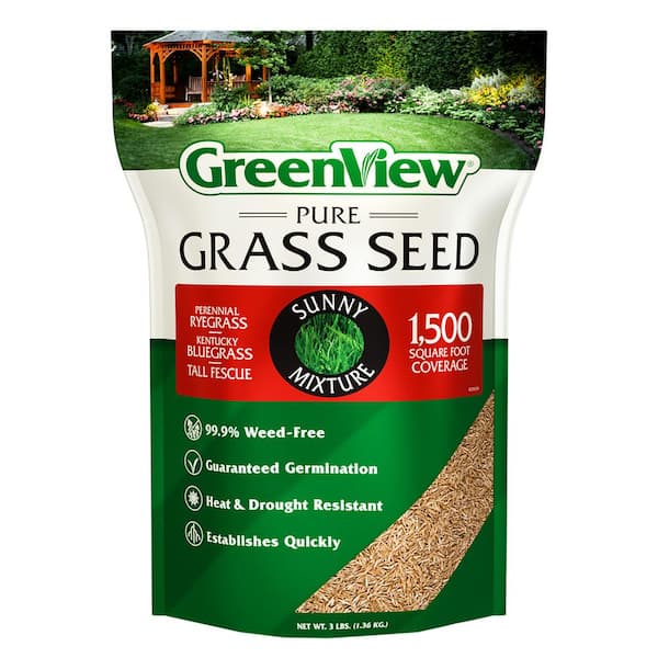 3 lbs. Pure Grass Seed Sunny Mixture - Covers up to 1,500 sq. ft.
