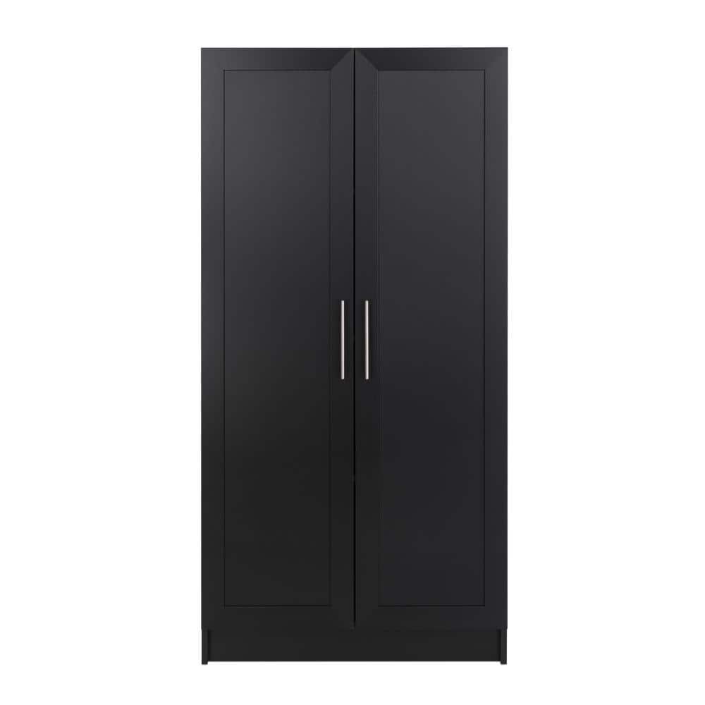 Deseret 86.6 H x 31.5 W x 15.75 D Storage Cabinet Inbox Zero Color: Black