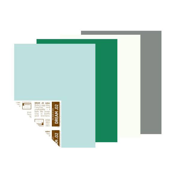 YOLO Colorhouse 12 in. x 16 in. Bright and Breezy Trend Palette Pre-Painted Big Chip Sample (4-Pack)-DISCONTINUED