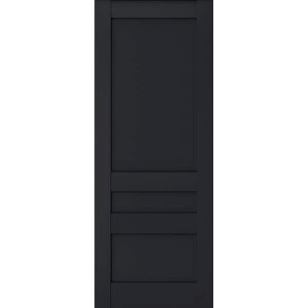 24 in. x 26 in. Solid Wood Antracite Interior Door Slab