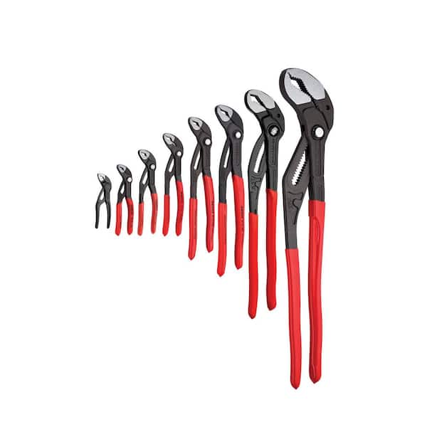  Knipex Tools, 9K 00 80 94, set de 4 alicates: de punta aguja,  cortador, Cobra y llave inglesa. : Herramientas y Mejoras del Hogar