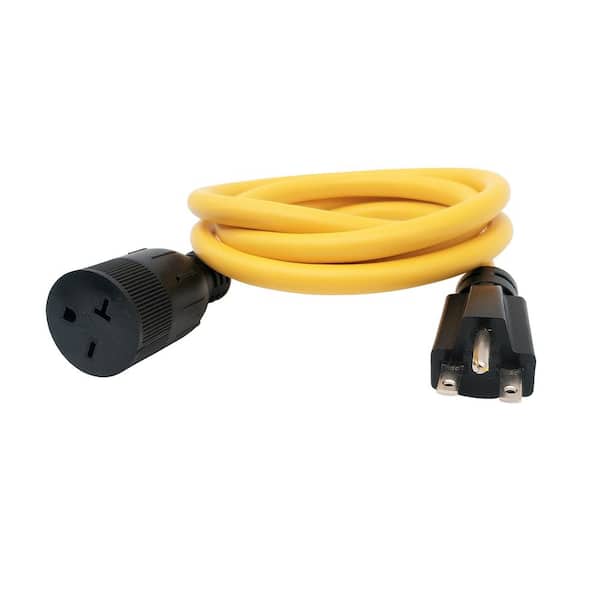 6 ft. SJTW 12/3 20 Amp 250-Volt NEMA 6-15 Indoor/Outdoor Extension Cord