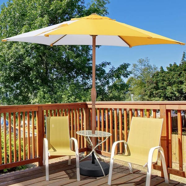 best windy balcony patio umbrella half base stand Outsunny Half Umbrella Outdoor Patio Umbrella, UPF 30+ Small Balcony  Umbrella, Vented Tiltable Half Patio Umbrella with Crank 8 Ribs, Navy Blue