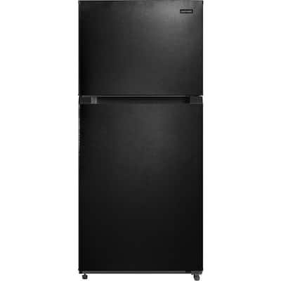 29.7 in 19 cu. ft. Standard Depth Garage Ready Top Freezer Refrigerator in Black with Precision Temperature Control