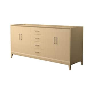 Janna 71.5 in. Bath Vanity Cabinet without Top in White Oak Assembled