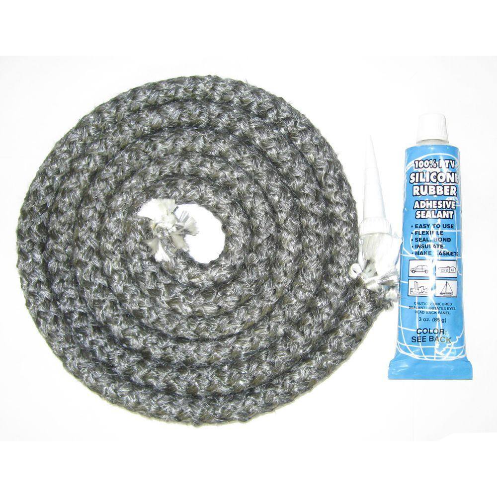 Stove Gasket Cement Englander Door Gasket Seal 3/4\" X 7' AC-DGKC AC-DGKEP Wood Stove Gasket Cement