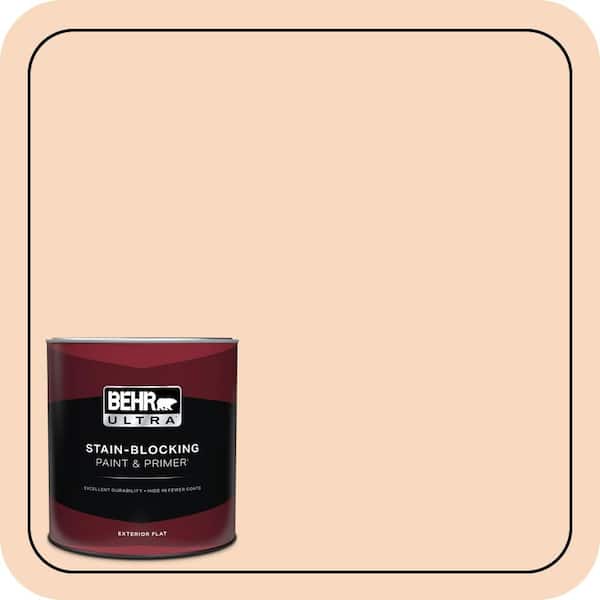 BEHR ULTRA 1 qt. #M220-2 Pumpkin Essence Flat Exterior Paint & Primer