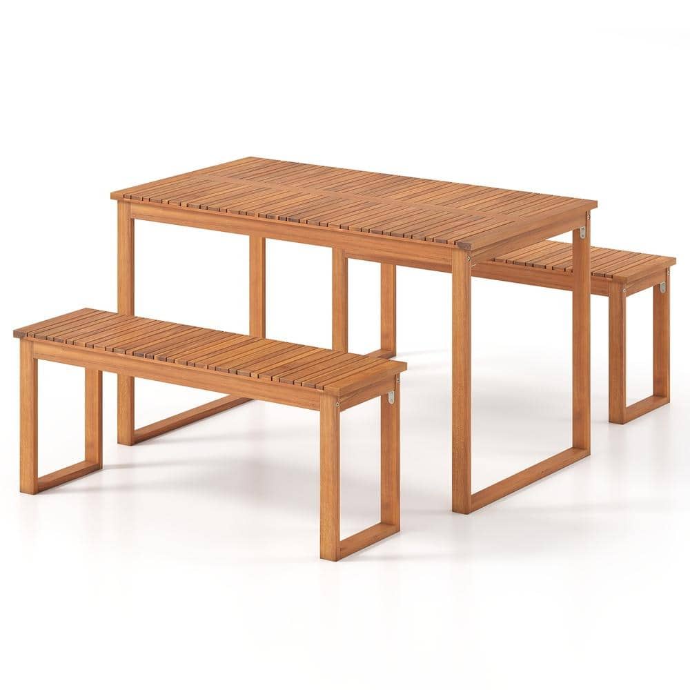 Acacia Wood Outdoor Garden Bench with Slatted Seat for Front Porch price history on PriceWatchPro