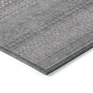 Chantille ACN527 Gray 3 ft. x 5 ft. Machine Washable Indoor/Outdoor Geometric Area Rug