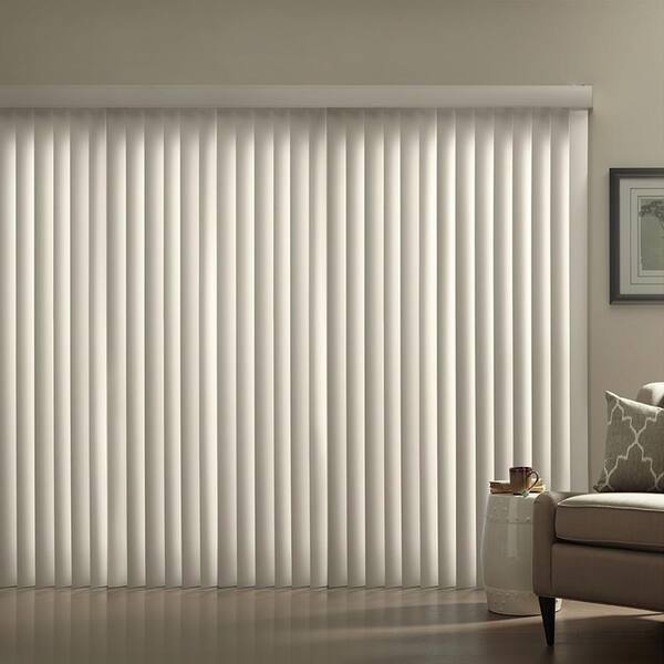 White 3.5" Vertical Blinds 66" x 84" Room Darkening Window Door Treatment Shade 