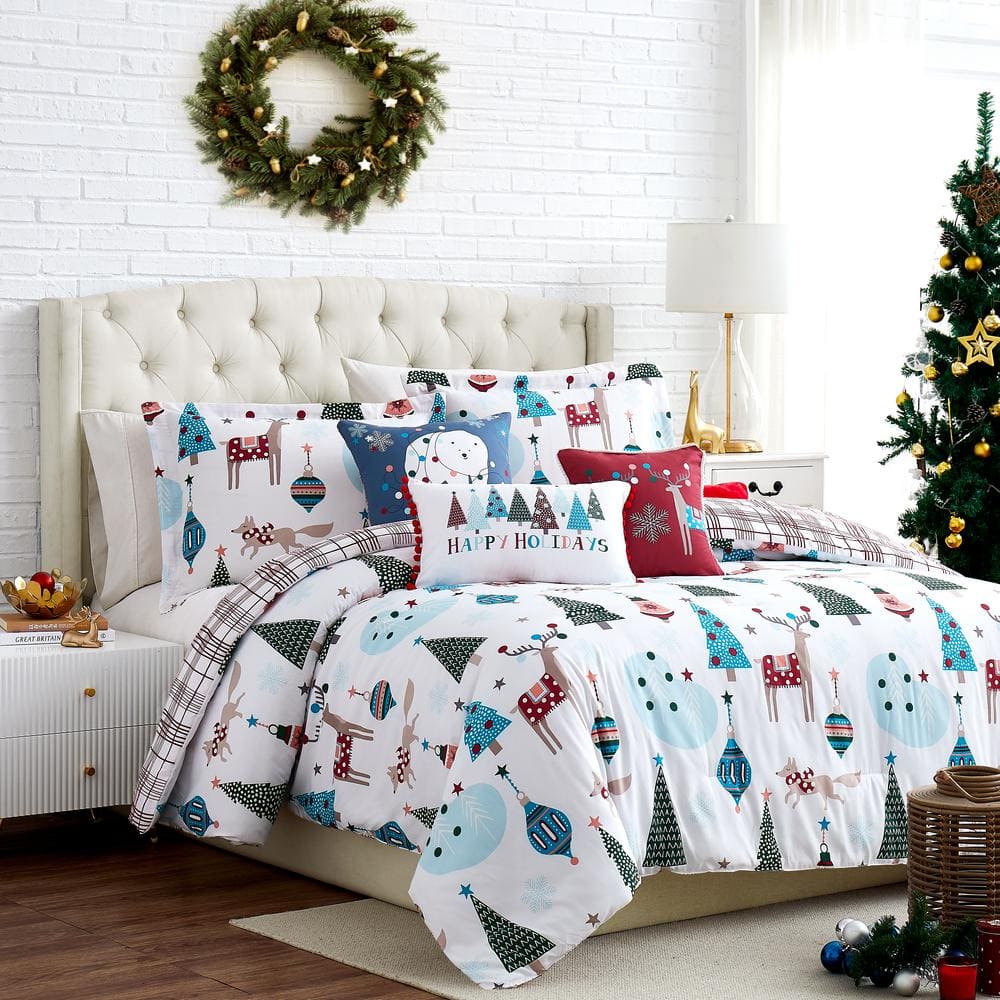 Southshore Fine Linens Winter Wonderland 6-Piece Microfiber King / Cal ...