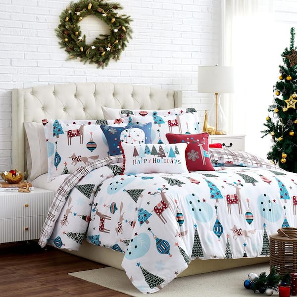 Southshore Fine Linens Winter Wonderland 6-Piece Microfiber King / Cal King Comforter Set
