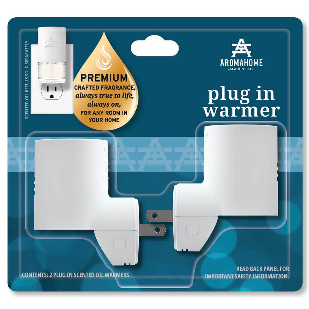 AROMAHOME BY SLATKIN & CO AromaHome Plug-In Warmer Plug-In Air Freshener  (2-Pack) HD-AHDF2PK - The Home Depot