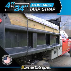 34 in. Adjustable EPDM Rubber Tarp Strap - 1 pack