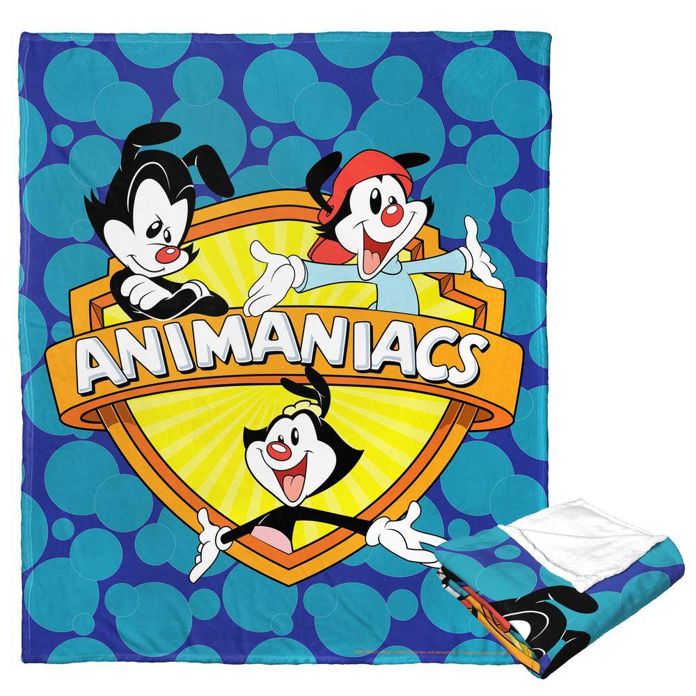 THE NORTHWEST GROUP Animaniacs Logo Silk Touch Multi-Colored Throw Blanket
