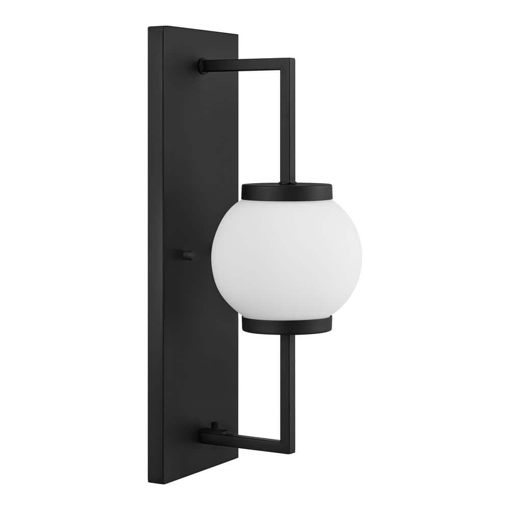 Home Decorators Collection Kalispell 18.75 in. 1Light Black Modern