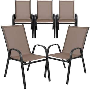 Brown Outdoor Dining Chair (5-Pack)