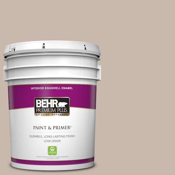 BEHR PREMIUM PLUS 5 gal. #N230-3 Armadillo Eggshell Enamel Low Odor Interior Paint & Primer