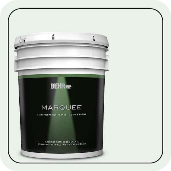BEHR MARQUEE 5 gal. #PPL-36 Cool Reflection Semi-Gloss Enamel Exterior Paint & Primer