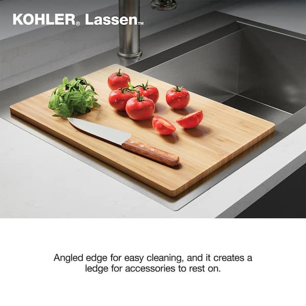 KOHLER Lassen 33 in. Drop-in Single Bowl Stainless Steel Kitchen