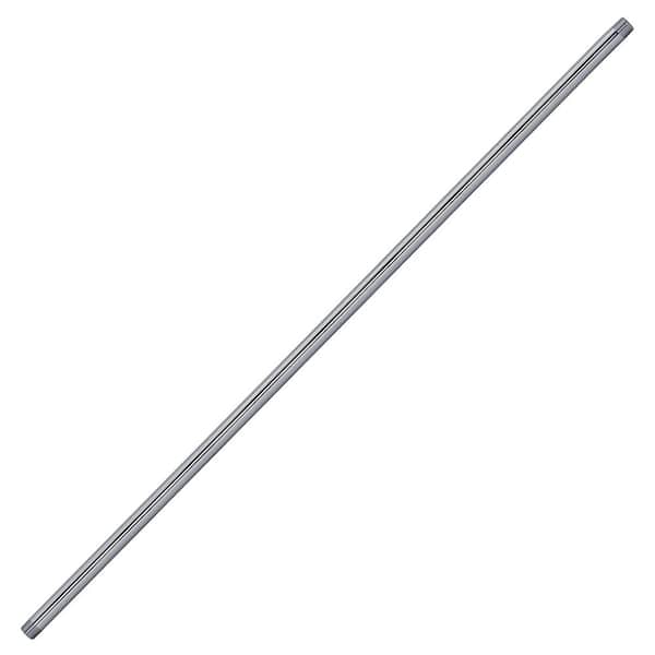 1/2 in. x 4 ft. Brass IPS Pipe Nipple, Polished Chrome
