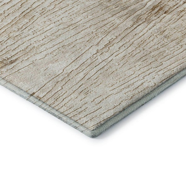 Mayfield Premium Machine Washable Abstract AMF1981 Ivory 3 ft. x 4 ft. Area Rug