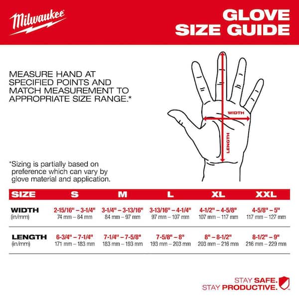 Milwaukee X-Large High Dexterity Cut 4 Resistant Nitrile Dipped