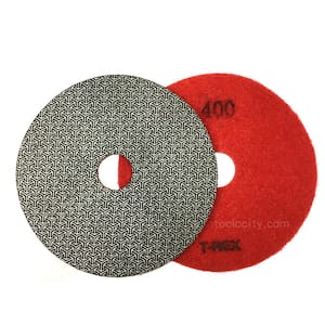 5 in. 400-Grit Electroplated Diamond Polishing Pads