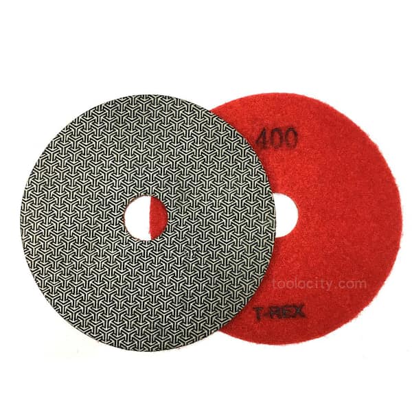 T-REX 5 in. 400-Grit Electroplated Diamond Polishing Pads