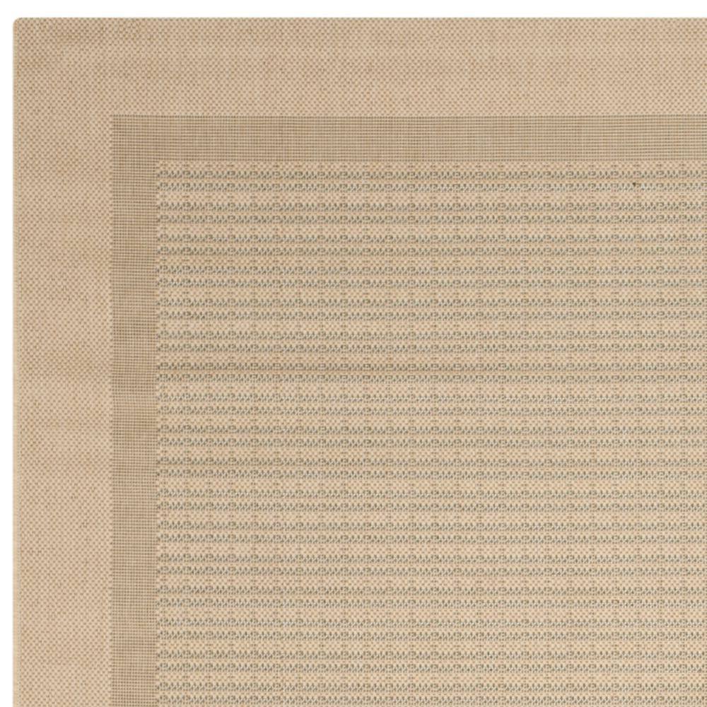 Natural Olive Geometric Flat Woven Indoor/Outdoor Area Rug 9' x 12'
