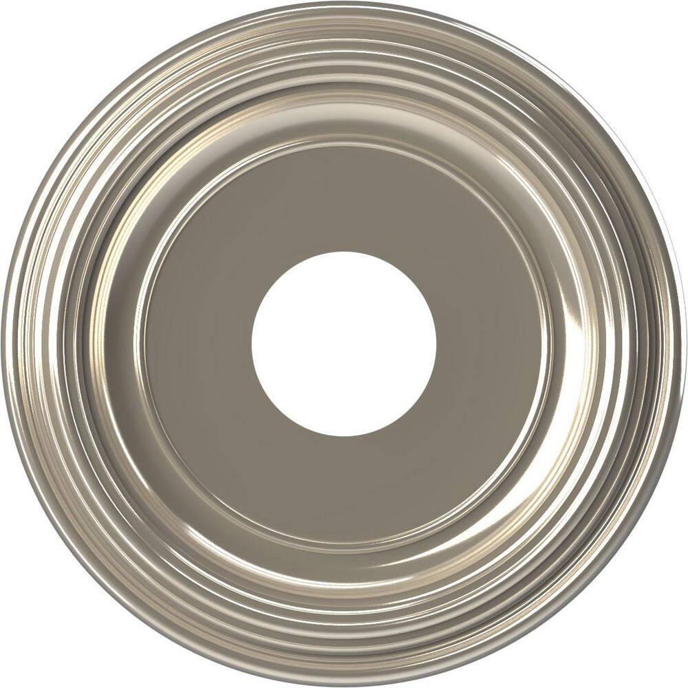 Traditional 13 in. O.D. x 3-1/2 in. I.D. x 1-1/4 in. P Thermoformed PVC Ceiling Medallion Bright Coat Chrome price history on PriceWatchPro