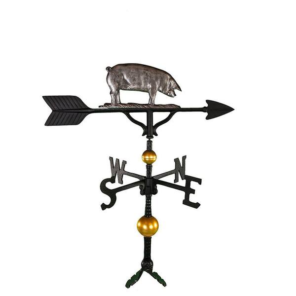 Montague Metal Products 32 in. Deluxe Swedish Iron Pig Weathervane