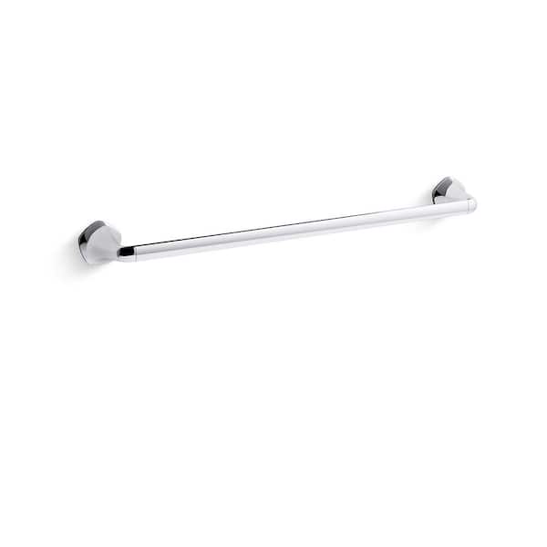 KOHLER Sundae 24 in. Wall Mounted Towel Bar in Matte Black