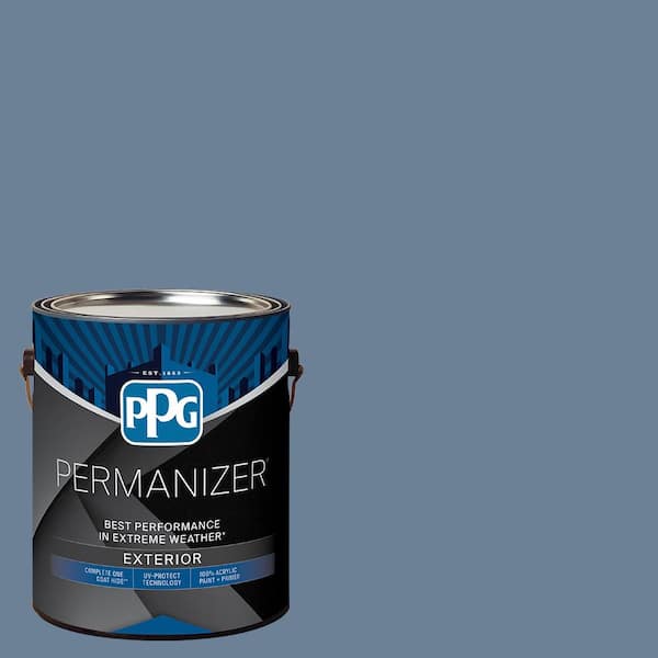 1 gal. PPG1163-5 Silver Blueberry Satin Exterior Paint