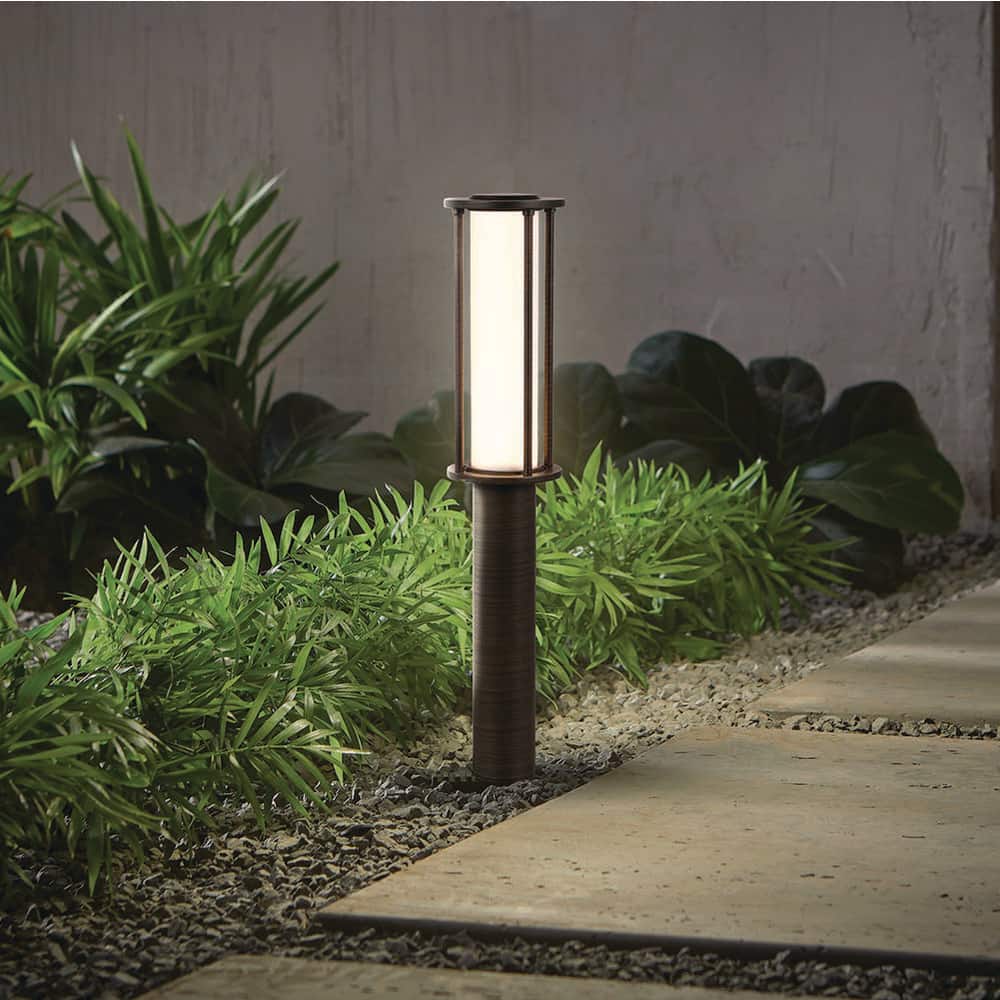 Hampton Bay Ashford Low Voltage Bronze Hardwired Integrated LED