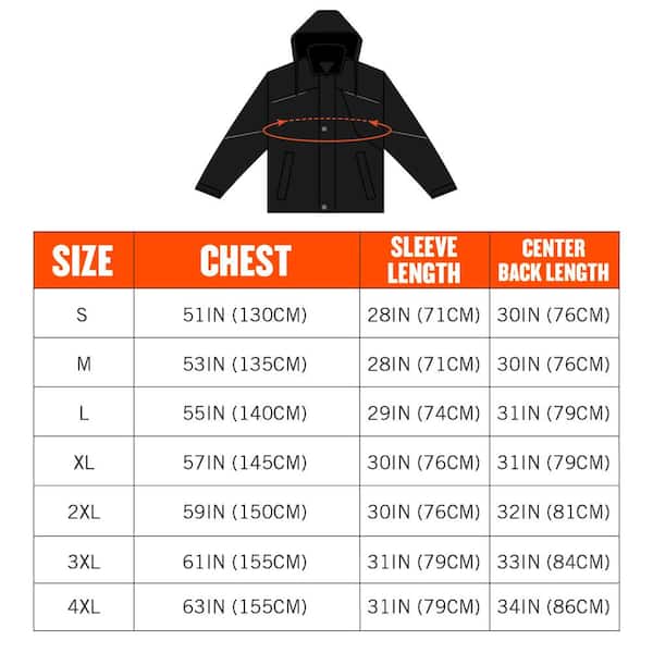 Ergodyne N-Ferno 6467 Medium Winter Work Jacket - 300D Polyester